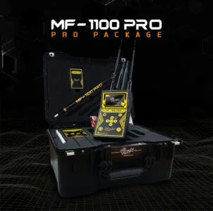 كاشف الذهب والكنوز الذكي إم دبليو إف MF 1100 Pro باقة Professional الأصلي في اليمن